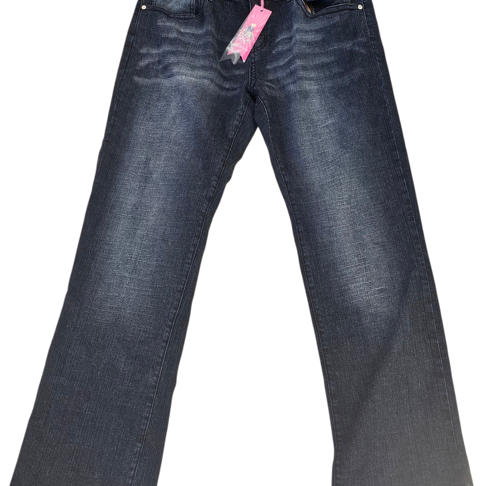 Vintage Bubblegum Low Rise Jeans Flared Light Wash Denim Bootcut Size 18 Y2K